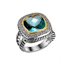 Blue stone cable ring